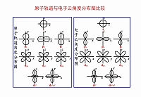 原子轨道与电子云角度分布图比较(平面)